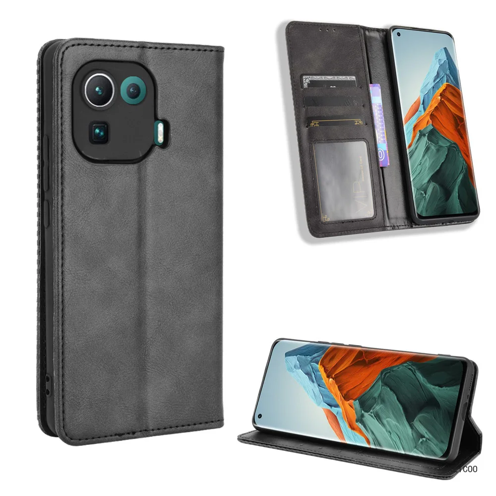 

Магнитный кожаный чехол для Xiaomi 10S 11 Ultra Pro Lite Poco X3 F3 GT Redmi K40, игровой флип-чехол с подставкой, защитный чехол