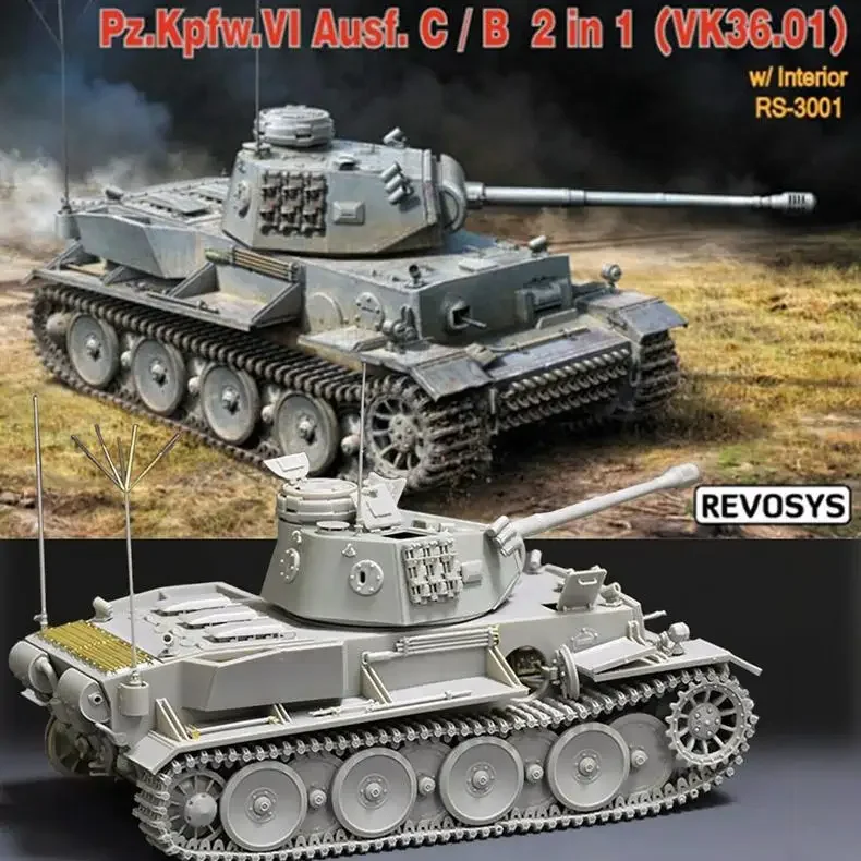RYEFIELD RS-3001 МАСШТАБ 1:35 Pz.kpfw.VI Ausf.C/B Комплект модели 2в1