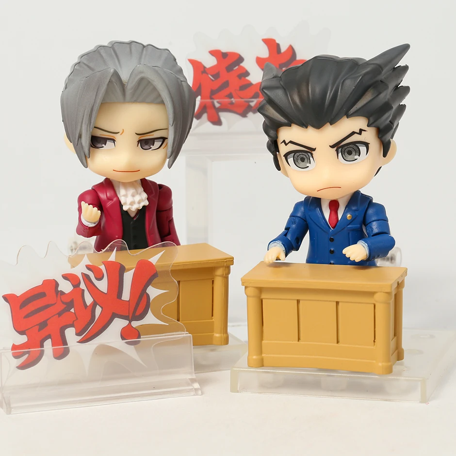 

Ace Attorney Phoenix Wright 1761 Miles Edgeworth 1762 Assemble Change Face Decoration Action Figure Collectible Model Doll