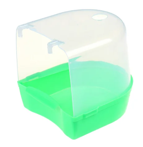 Кубический попугай для ванны, подвесной бокс для ванны и душа, клетка, аксессуар для маленькой птицы, канареек, Budgerigar, кокатиэль, Lovebird - изображение