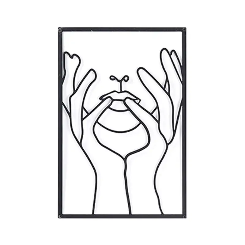 

Wall Art Decor Creative Line Art Wall Decor Minimalist Decor For Bedroom Metal Minimalist Wall Art Modern Metal Line Art Wall