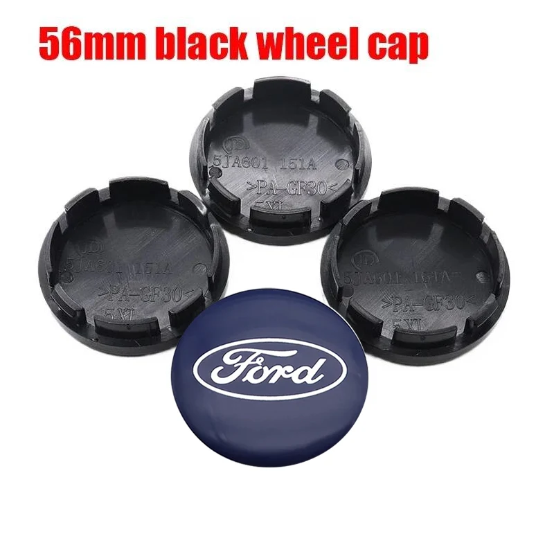 4 шт. 3D 56 мм 60 мм 65 мм 68 мм логотип Ford, эмблема автомобиля, центральная крышка ступицы колеса, авто обод, ремонт пыленепроницаемый значок, крышки, наклейки, аксессуары