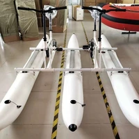 double person water play equipment inflatable yacht water pedal cycle bike bicycle for aquatic park