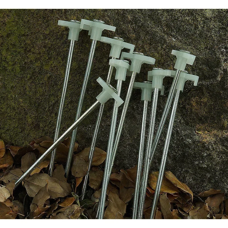 Светящийся флуоресцентный брезентовый гвоздь колья для палатки аксессуары