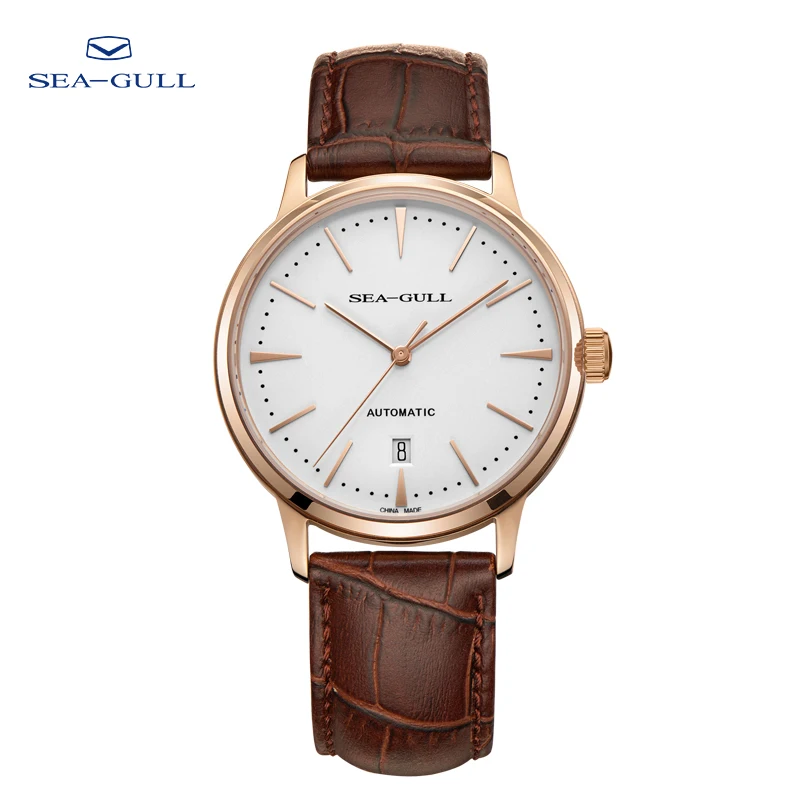 

Seagull Watch Seagull Men's Business Waterproof Calendar Automatic Mechanical Watch Leather Watch Men 6006