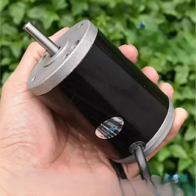 Фото Бесшумный высокий крутящий момент DC24V-36V ферритовый постоянный магнит двигатель постоянного тока шарикоподшипник компенсационная угольная щетка №5