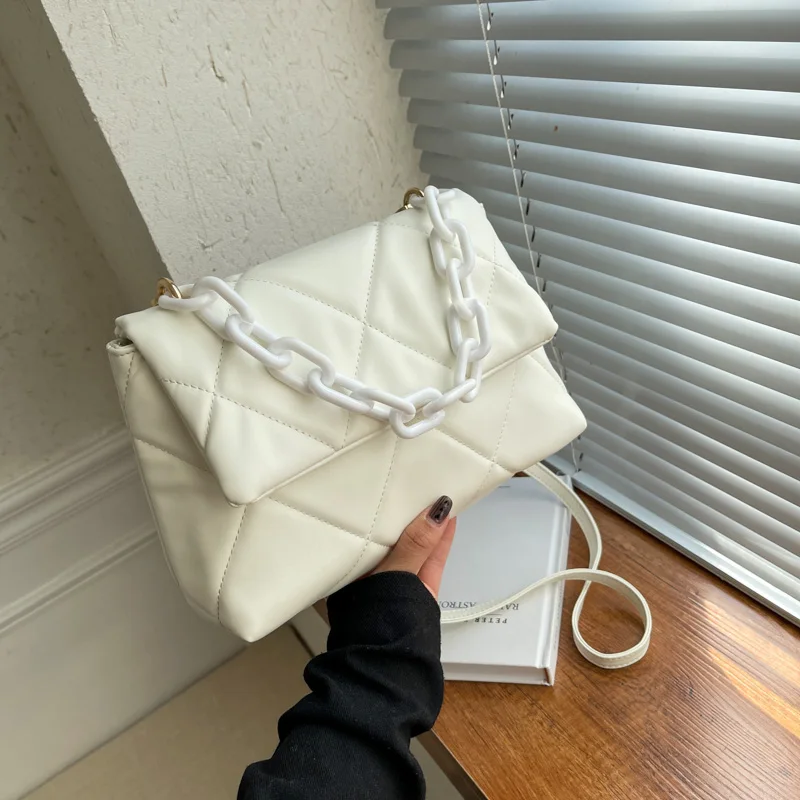 

100% Genuine Leather Women Handbags 2022 New Crossbody Bags for Women Embroidery Thread Flap Luxury Branded Shoulder Handbag