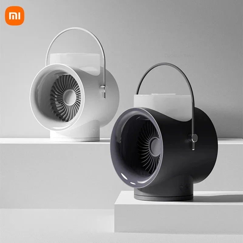 

Xiaomi New Multifunctional Home Appliances USB Rechargeable Tabletop Air Conditioner Water Cooling Fan with Humidifier LED Lamp