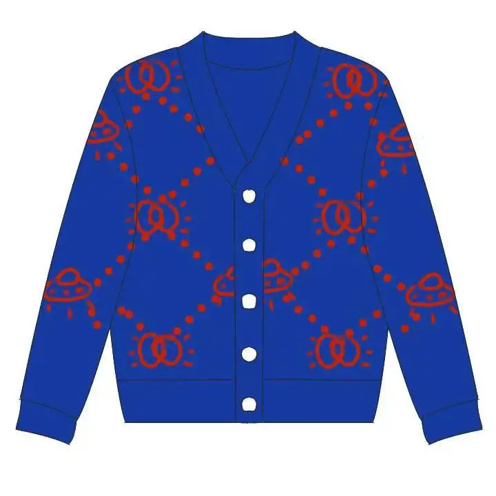 

2023 interlocking intarsia cardigan