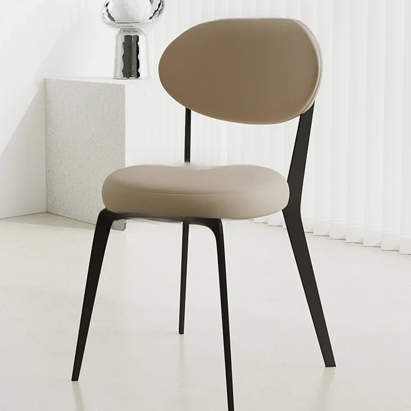 Современный акцент обеденный стол стул роскошные низкие продвинутые стулья