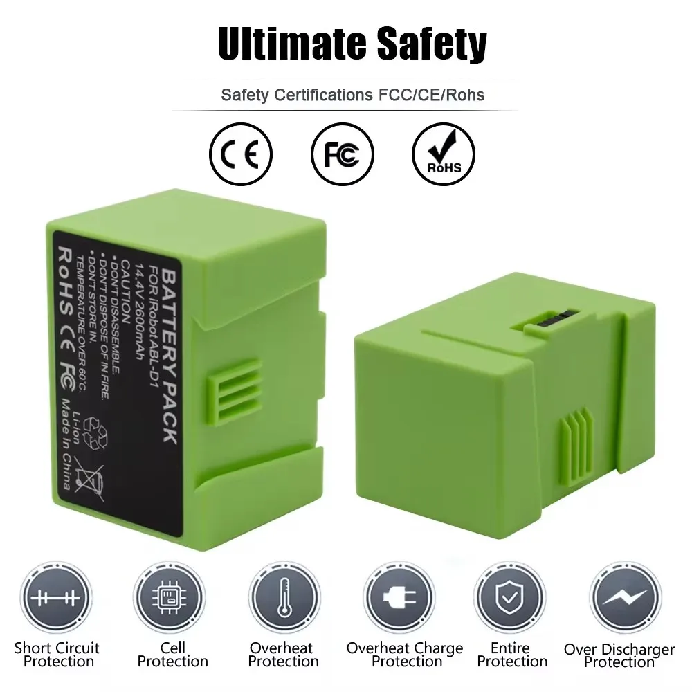 Фото Аккумулятор 2026 14.4V 3500mAh для iRobot Roomba серий e и i (i7+, e5, 7150, 7550, i3, 3150, i3+, 3550, i4, 4150, i4+, 4624864) №3