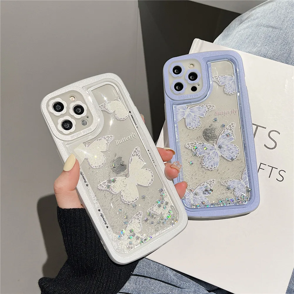 Блестящий динамический жидкий Мягкий силиконовый чехол для телефона iPhone 13 12 11 Pro