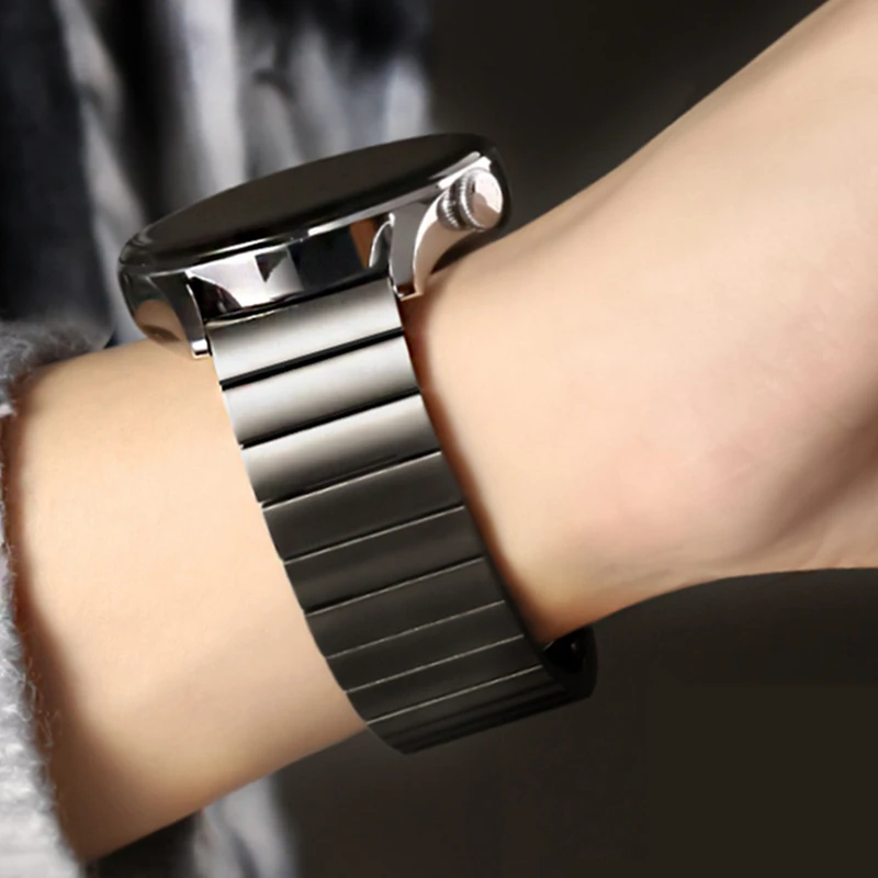 Metal Strap for Samsung Galaxy Watch 4 Classic 42mm 46mm Bracelet Galaxy Watch 3 45mm 41mm Band+ Protective Case+Ring Bezel