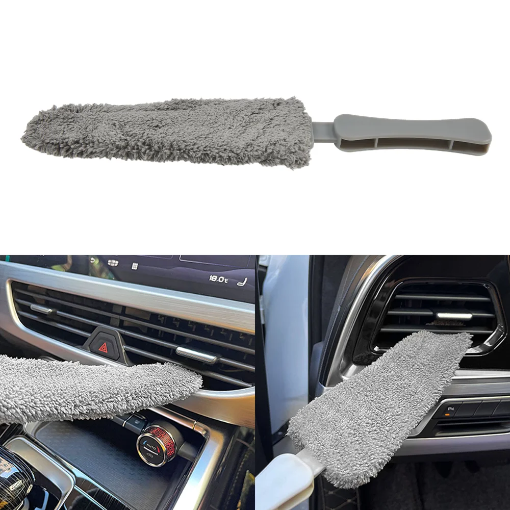 

1PC Car Air Conditioner Air Outlet Cleaning Brush Seat Gap Electrostatic Can Hang Vehicle Air Conditioning Outlet Cleaning