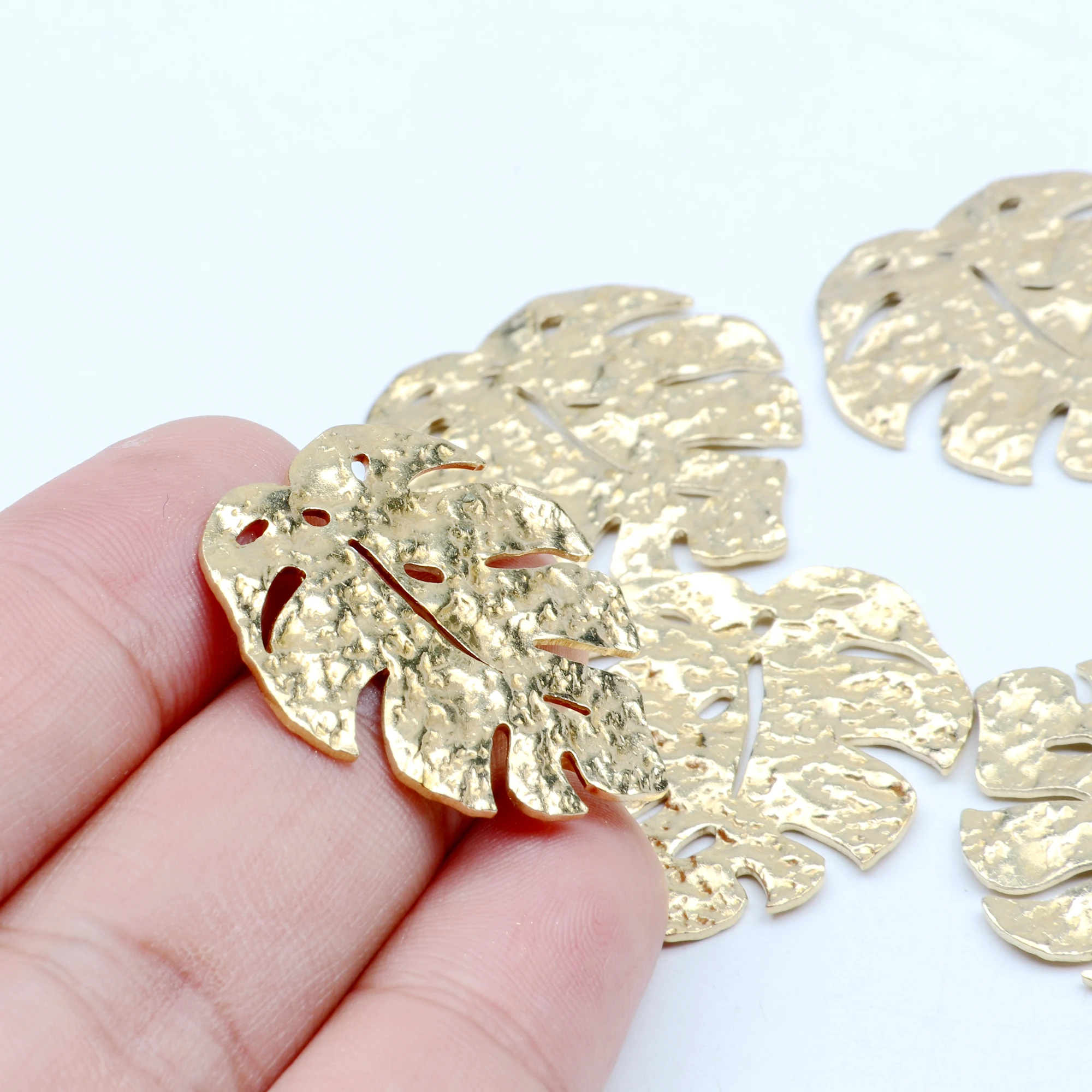 Латунные подвески в виде листьев фурнитура для изготовления ювелирных изделий