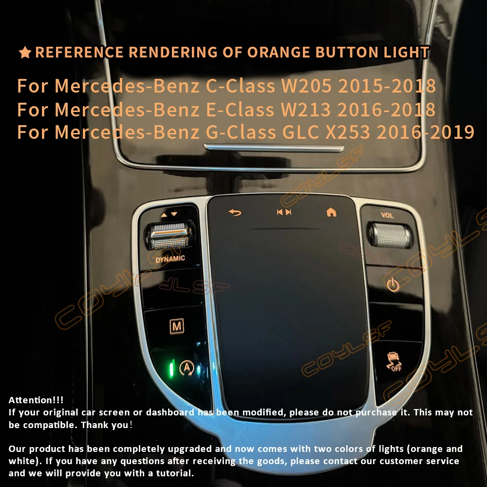 

Old To New оригинальная автомобильная центральная ручка управления, джойстик, сенсорная мышь, мультимедийные кнопки для Mercedes Benz C/E Class GLC 2015-2019