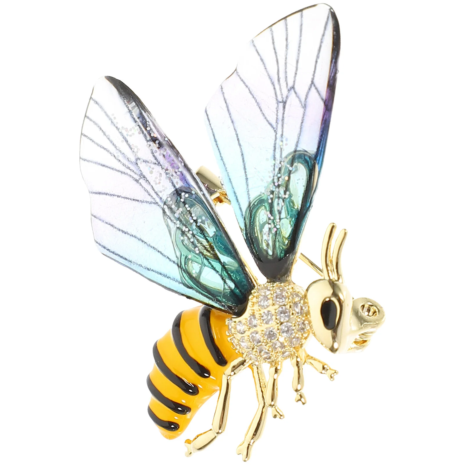

Bee Corsage Brooch Pin Sweater Rhinestone Brooch Rhinestones Clothing Lapel Alloy Women Retro Miss Women’s Jewelry