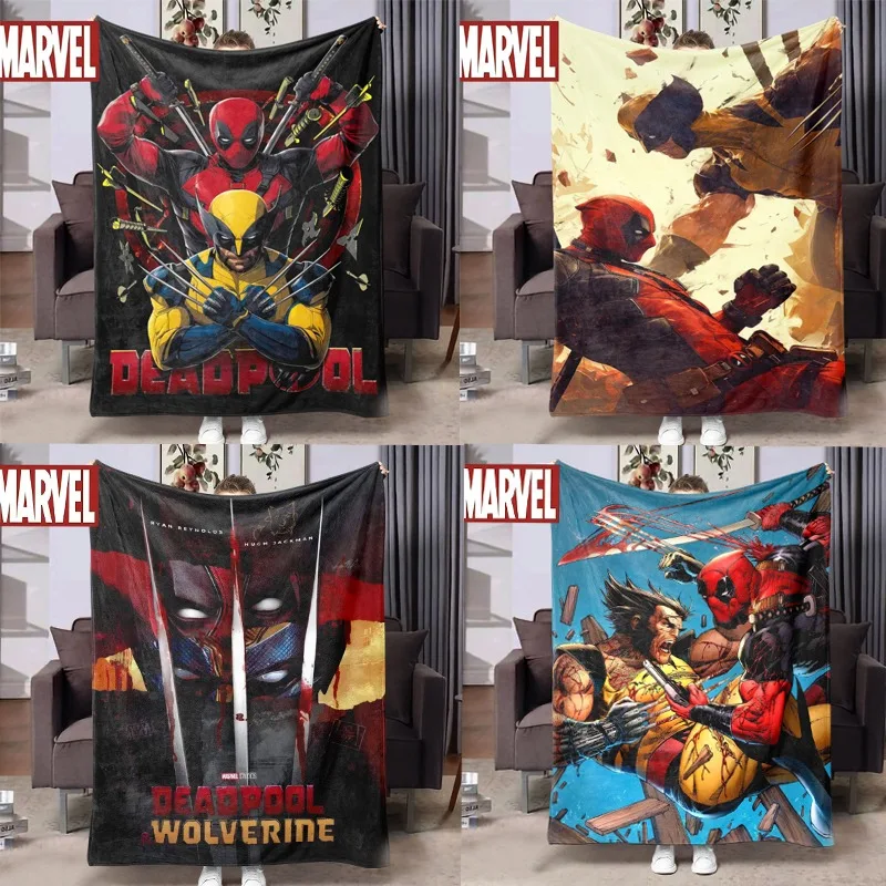 Одеяло из Росомаха Дэдпула плюшевые одеяла Мультяшные Молодежные офисные