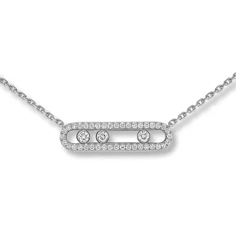 

Ожерелье женское из розового золота с кристаллами циркония в арабском стиле