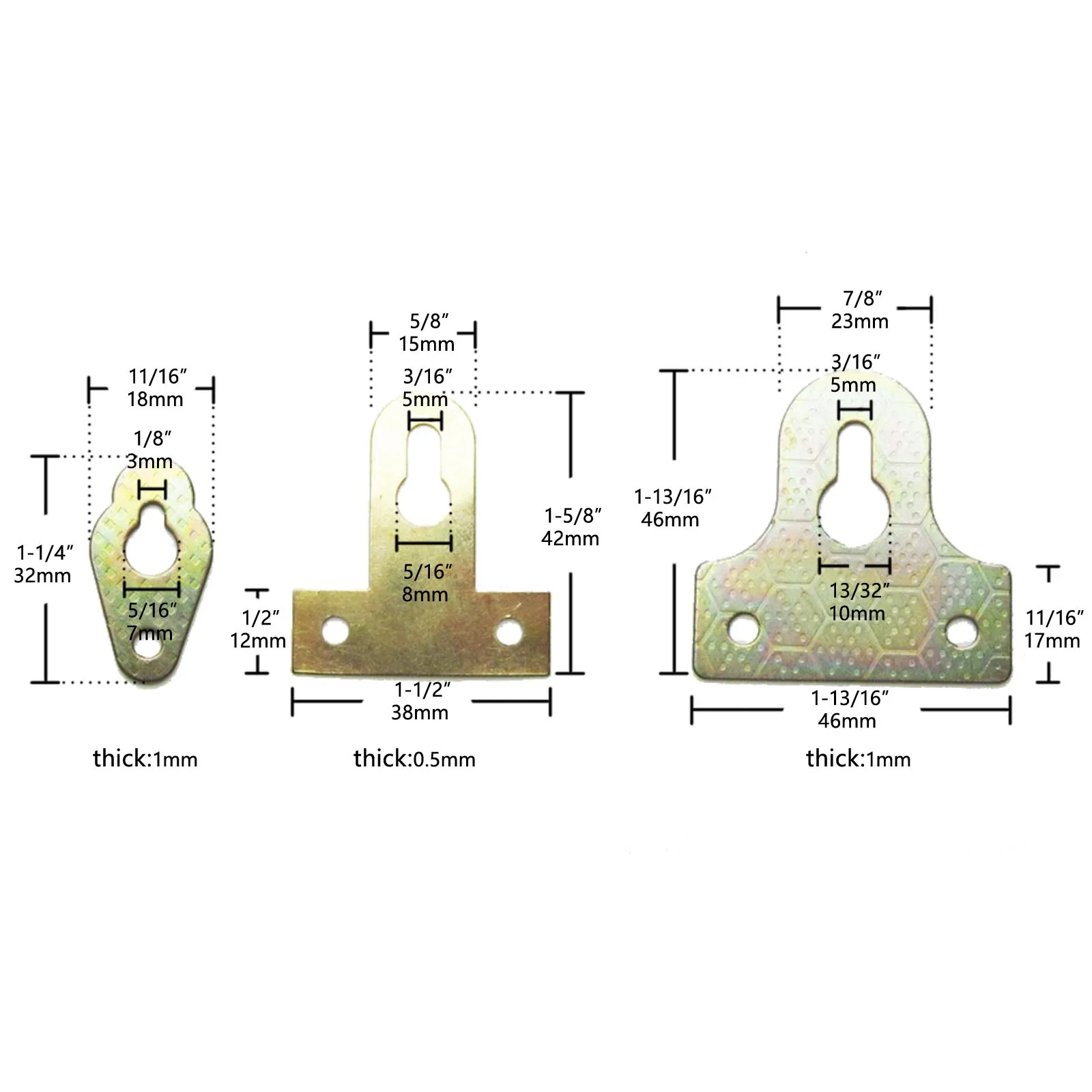 10/25pcs Light Heavy Duty Picture Photo Oil Painting Art Work Mirror Frame Wall One Hole Hanger Hook with Screws |