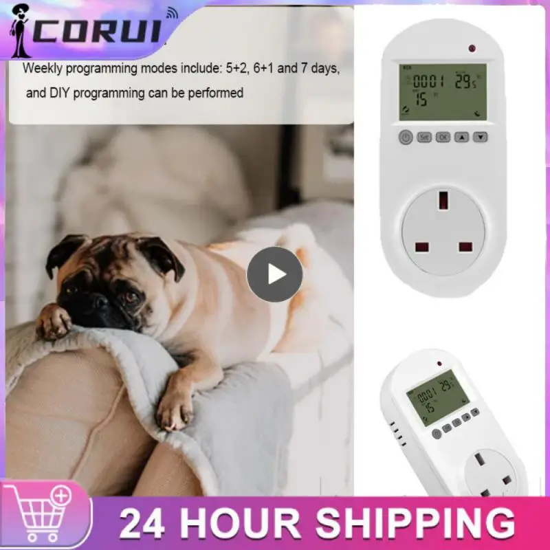 

2/3/5PCS Remote Control Wifi Thermostat Socket Ntc Sensor Smart Heater Plug Programmable Electric Floor Heating Plug 16a Tuya