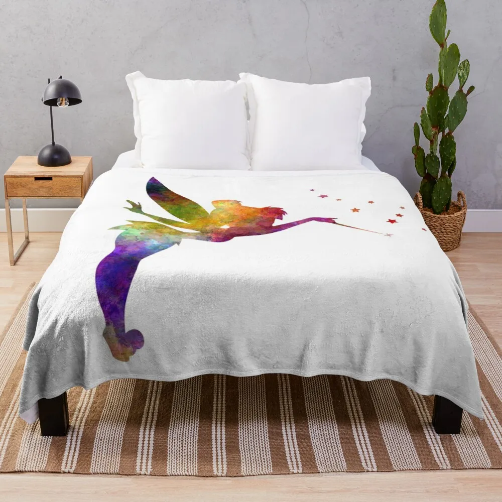 

Tinkerbell in watercolor Throw Blanket Luxury St Blanket Blankets For Baby