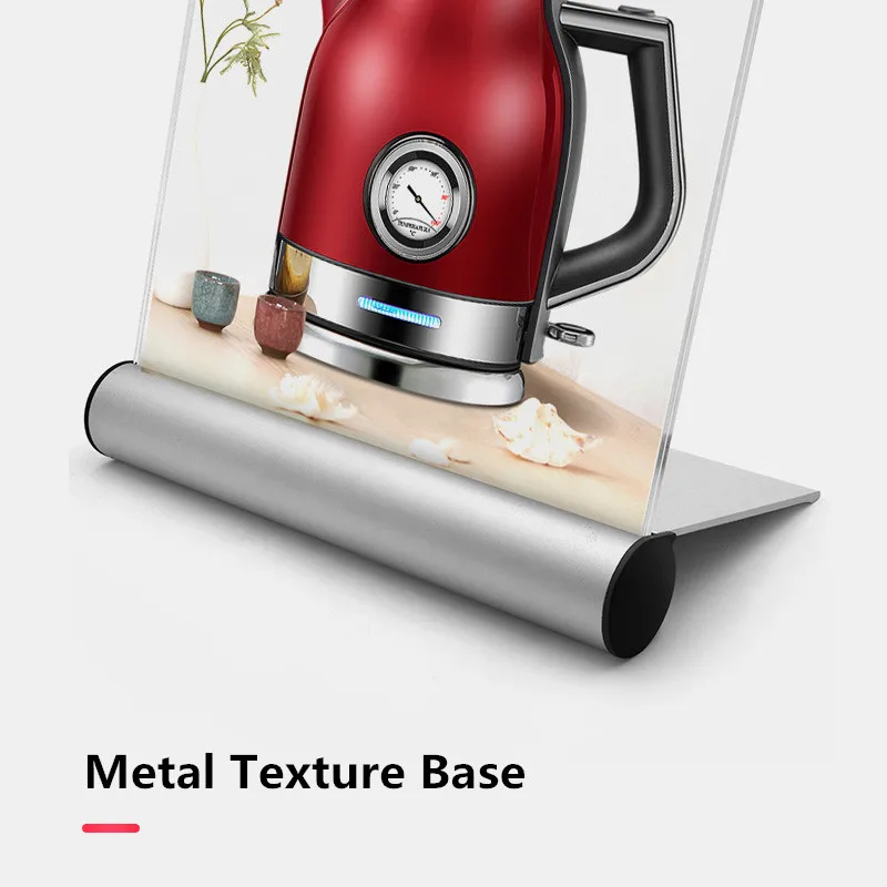 Алюминиевый L-образный акриловый держатель для вывесок A6 10x1 5 см заметок ценники