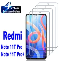 24pcs high auminum tempered glass for xiaomi redmi note 11t pro plus screen protector glass film