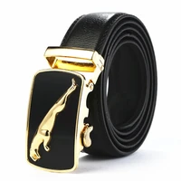 new trend mens fashion belt 130cm125cm120cm115cm110cm leisure business automatic buckle luxury youth belt golden wear resistant