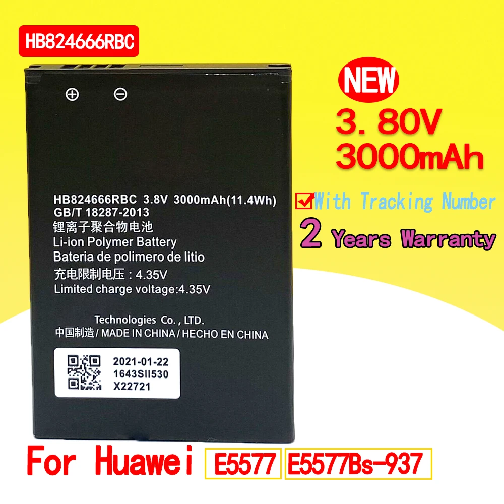 Nuova Batteria muslimah 3000mAh per Huawei E5577 E5577Bs-937 sostituzione del telefono Batteria di alta qualità con numero di tracciamento