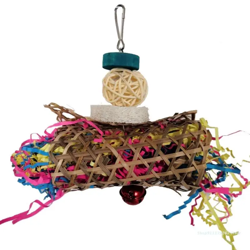 

C5AD 5 Pcs Parrots Shredding Toys Parakeet Chewing Foraging Toy Bird Cage Accessories