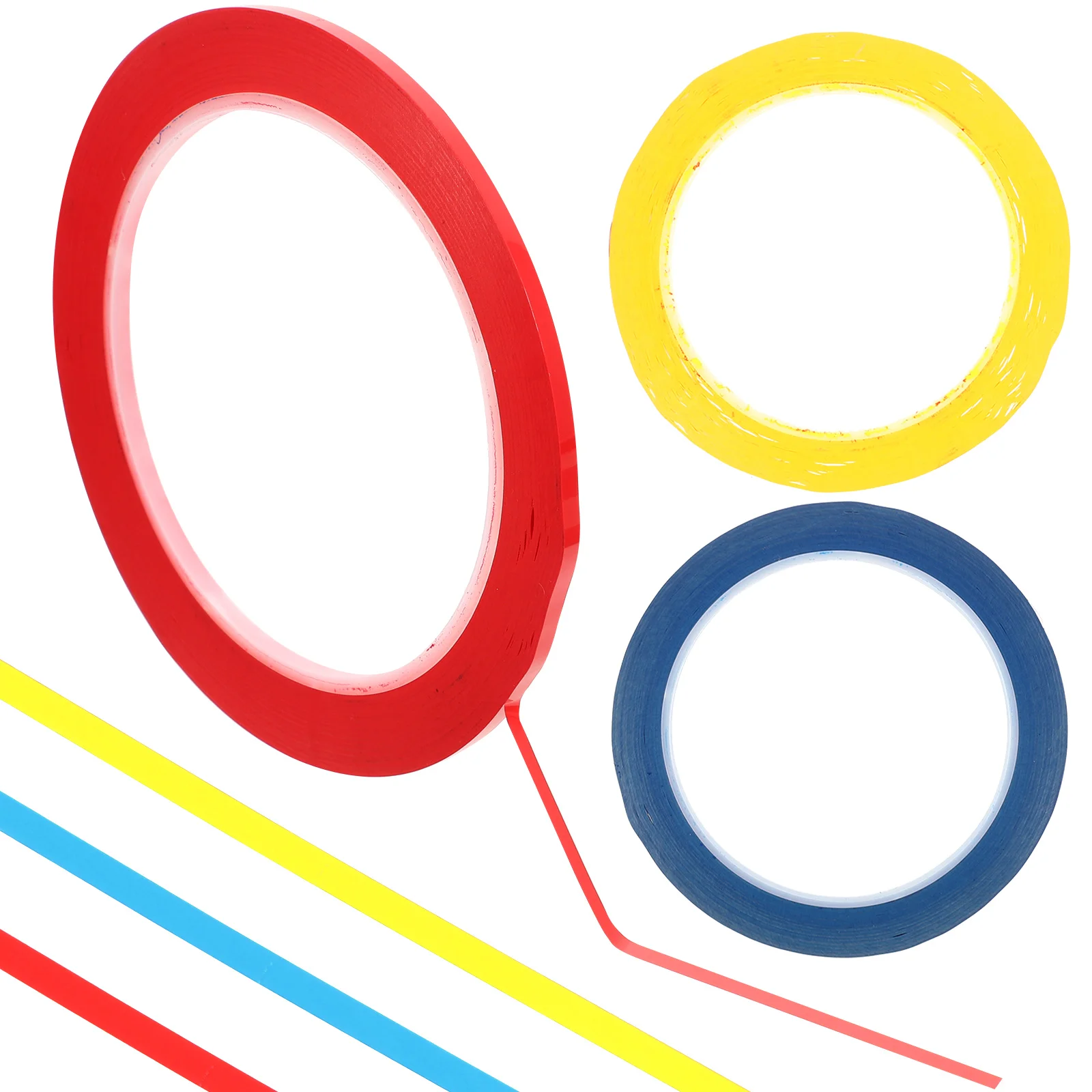 

3 Rolls Violin Tune Sticker Decals Coloured Tape Stringed Instrument Fingering Pvc Note Learning Helper Practicing