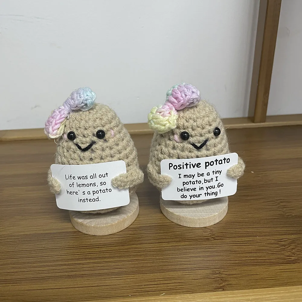 Мини положительный бант картофель украшение для куклы с карточкой дома ручная