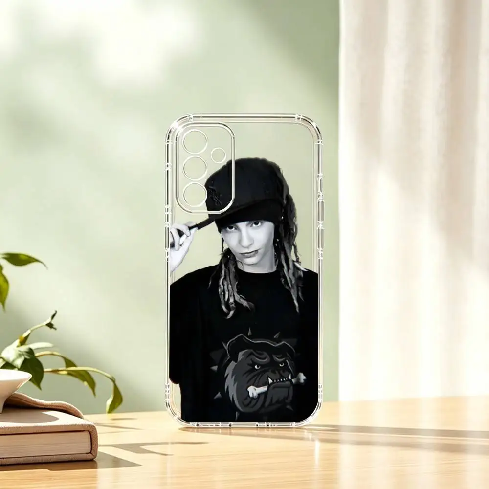 Фото Чехол для телефона Bill-Tom Kaulitz Tokio Hotel, прозрачный, силиконовый, мягкий, для Samsung A10, 12, 20, 21S, 30, 31, 40, 50, 51, 52, 70, 71 №3