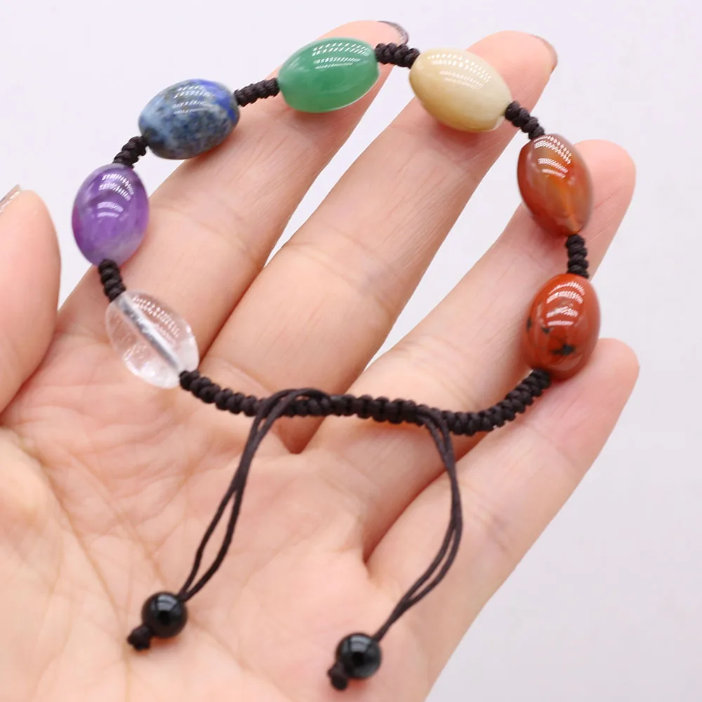 Купи Natural Stone 7 Chakras Bracelets Healing Crystal Bracelet For Women Braided Chain Bracelets Spiritual Yoga Jewelry Gift за 215 рублей в магазине AliExpress