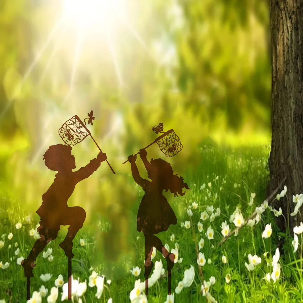 Завосстанавливающее садовое украшение с металлическим силуэтом 1 шт. – гипнотиз