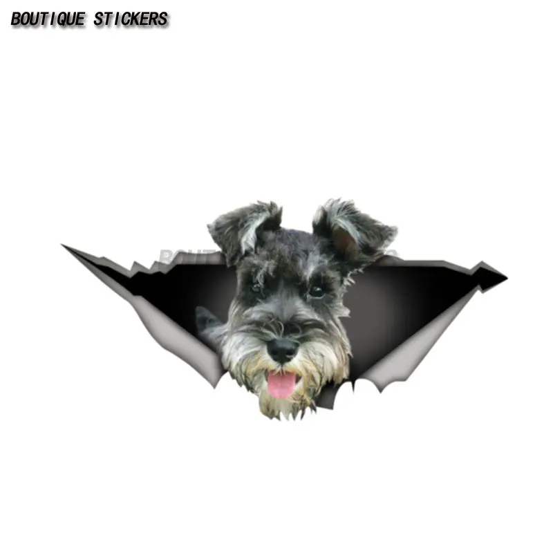 

Schnauzer Car Sticker Pet Pattern Waterproof PVC Sticker Car Motorcycle Decoration Accessories Luggage Notebook Computer Decal