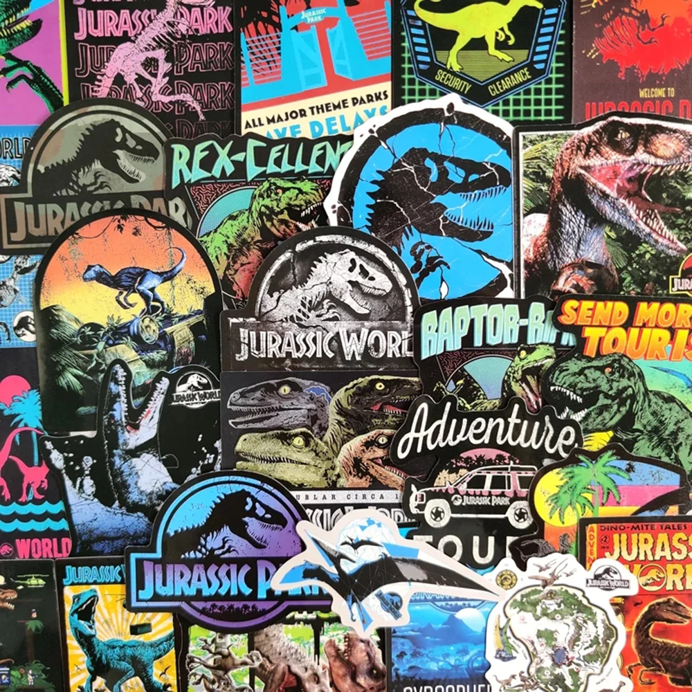 

10/30/50pcs/pack Jurassic Park Dinosaur Animals Graffiti Stickers For Furniture Wall Desk DIY Chair Toy Car Computer Motorcycle
