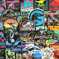 103050pcspack jurassic park dinosaur animals graffiti stickers for furniture wall desk diy chair toy car computer motorcycle