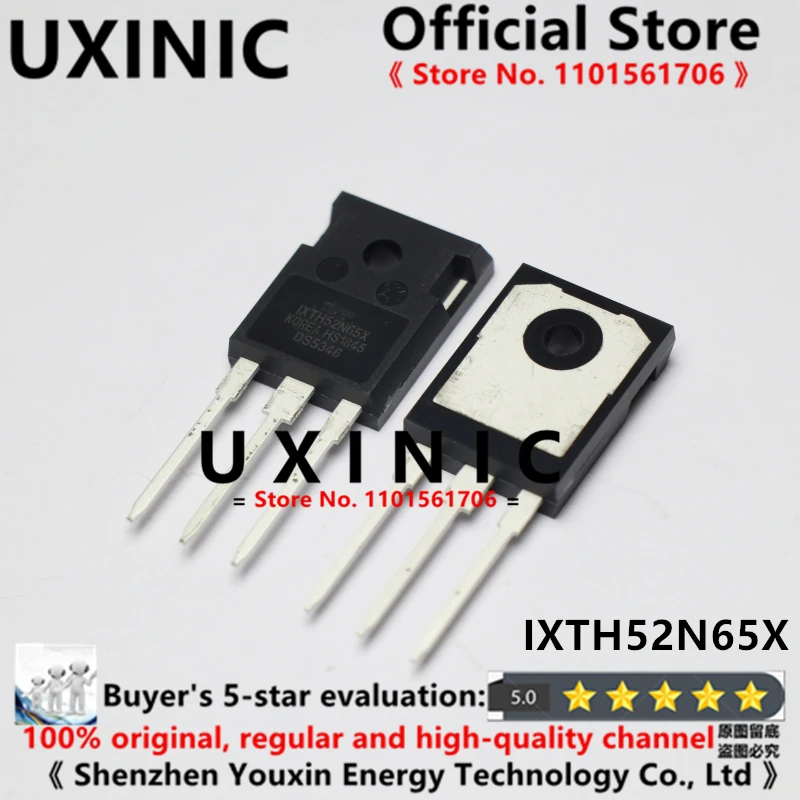 

UXINIC 100% новый импортный оригинальный IXTH52N65X TO-247 MOS FET 52A 650V