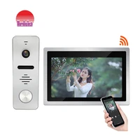 10 1 inch wireless smart video door phone wifi door bell for villa smart video doorbell camera intercom system video doorbell