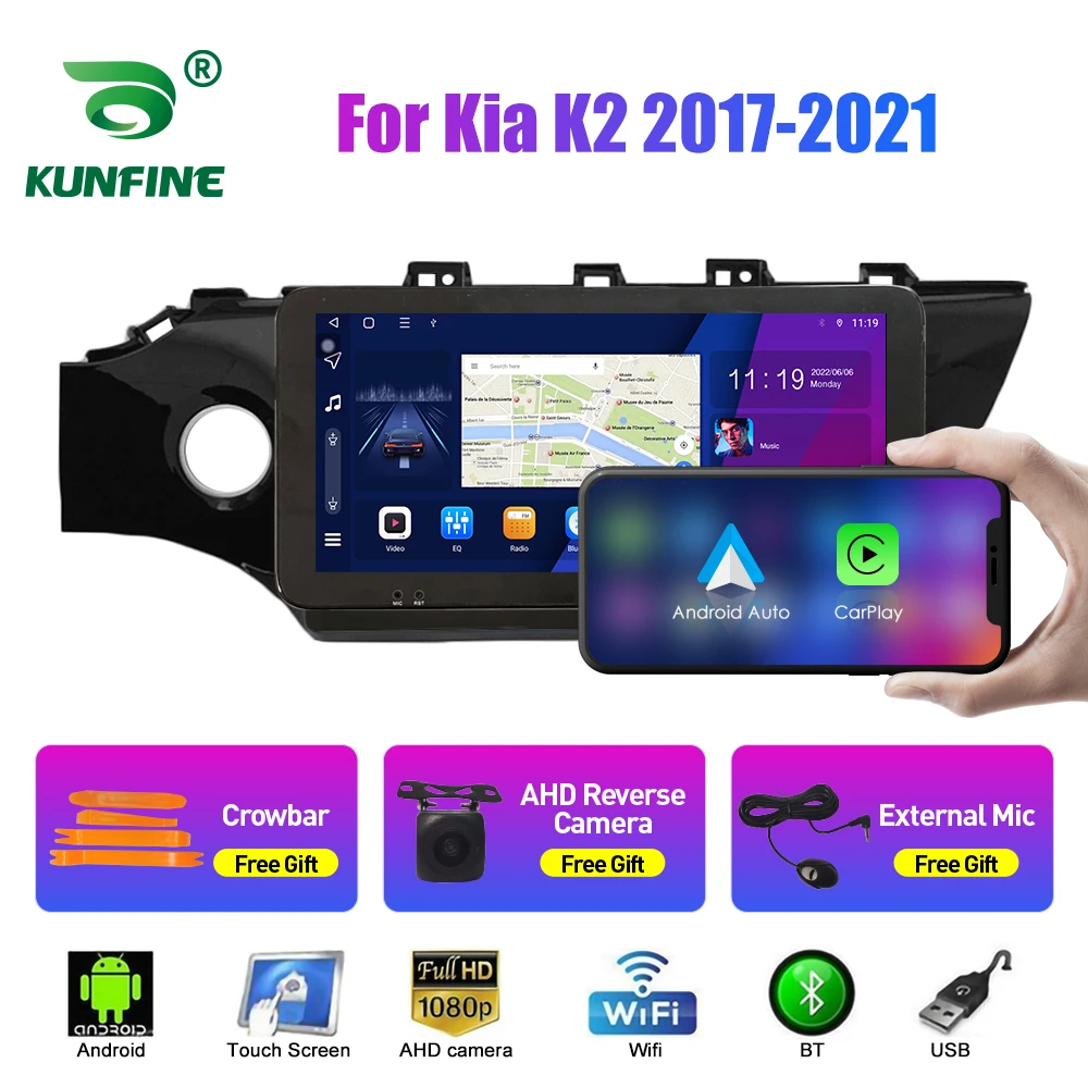 

10.33 Inch Car Radio For Kia K2 2017- 2021 2Din Android Octa Core Car Stereo DVD GPS Navigation Player QLED Screen Carplay
