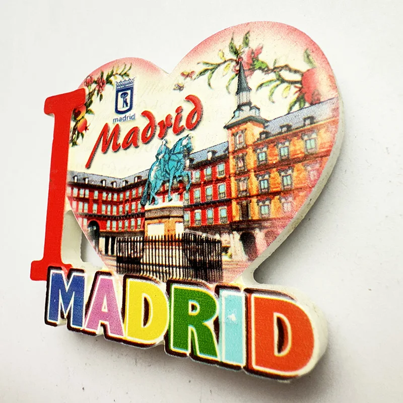 Мадрид Испания окрашенные архитектуры сувениры для культурного туризма 3D стерео