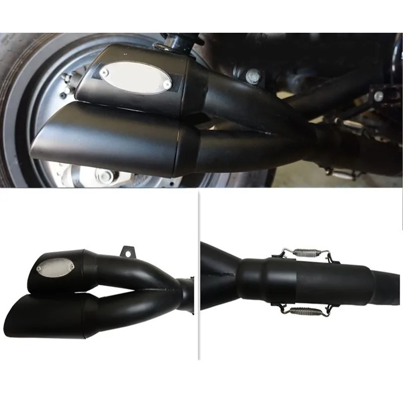 

Выхлопной глушитель Slash Cut для Honda Rebel 300 500 CM500 CM300 CMX300 CMX500 2017 2018 2019 2020 2021 2022 17-23, черный