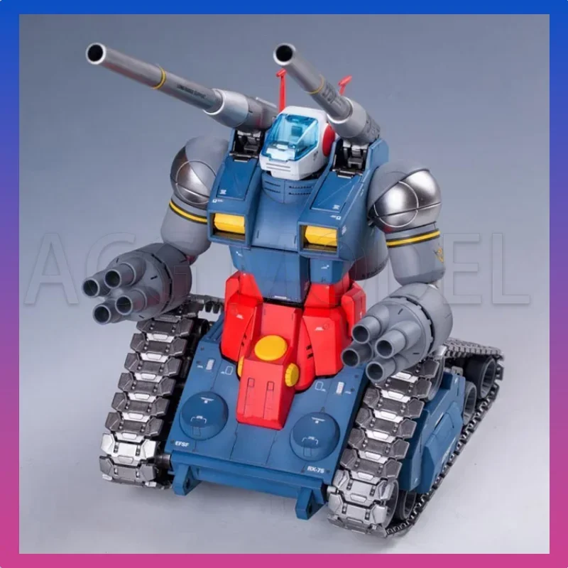 Фото В наличии Bandai, оригинальный комплект модели Gundam, аниме-фигурка MG 1/100 RX-75 GUNTANK, фигурки, игрушки, коллекционные украшения, подарки №5