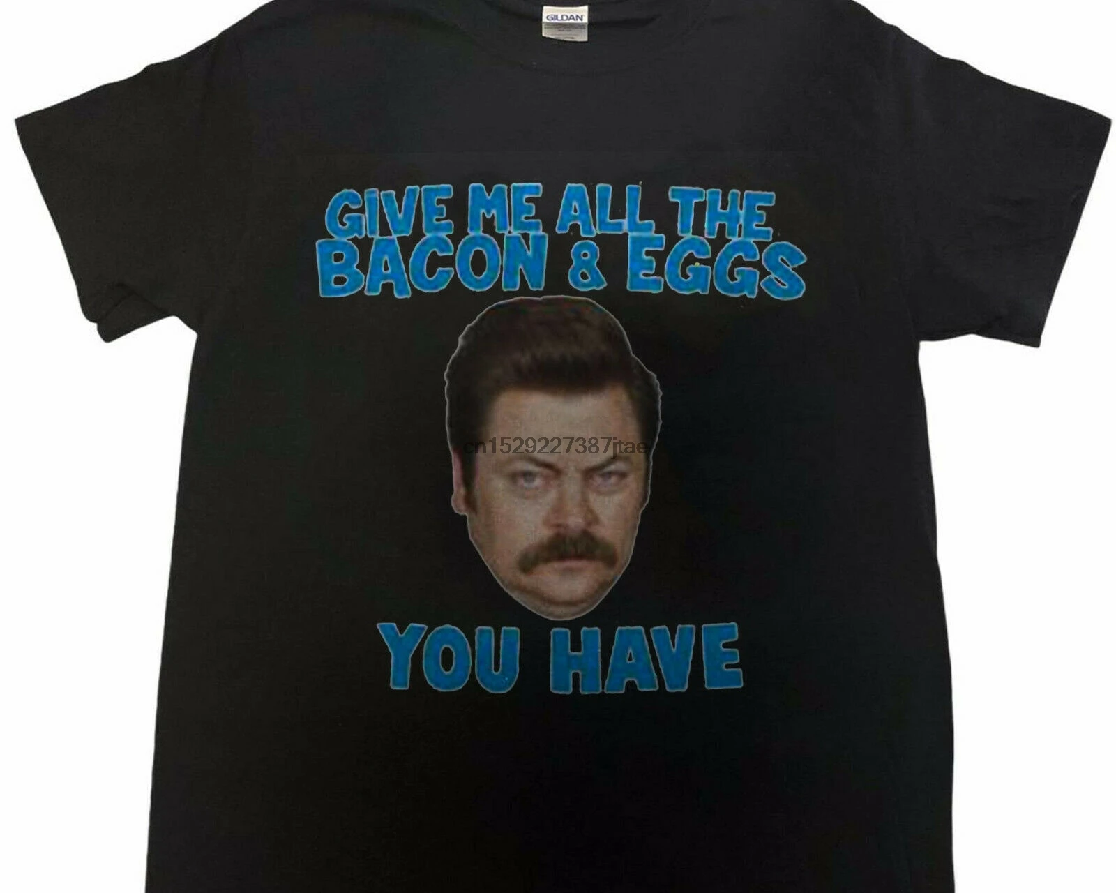 

New THA031567 Parks And Recreation Give Me All The Bacon And Eggs You Have T- shirt