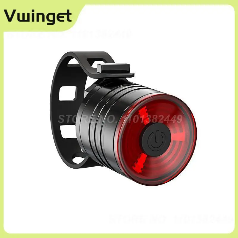 

Задний фонарь для велосипеда, задний фонарь из алюминиевого сплава, белый, красный шлем, фонарь для езды в ночное время, задний фонарь для горного велосипеда со встроенной батареей