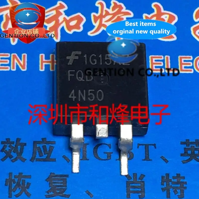 

10 шт. FQB4N50 TO-263 3.4A 500V в наличии 100% новый и оригинальный