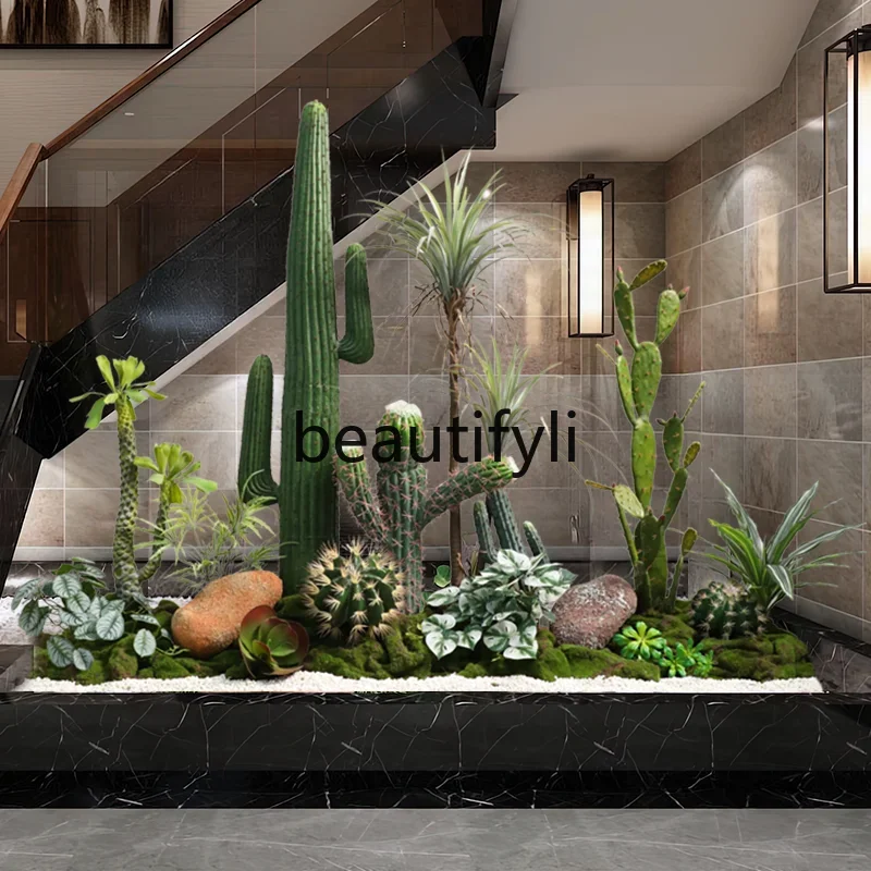 Имитация кактуса ландшафтный дизайн большой декоративный макет сцены зеленых