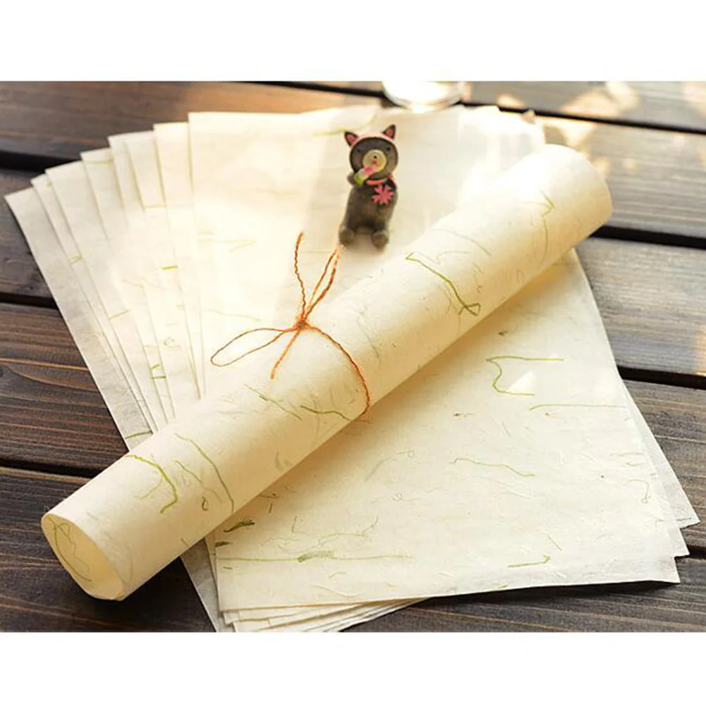 

40 Sheet Natural Calligraphy Paper Xuan Paper Ink Writing Letter Paper Rice Paper For Crafts Artists Craft Supplies